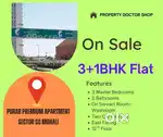 3+1BHK ON sale Purab Premium Apartment sector 88 Mohali