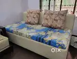 Seti / couch 3x6 with 5 inch support and storage box and mattress