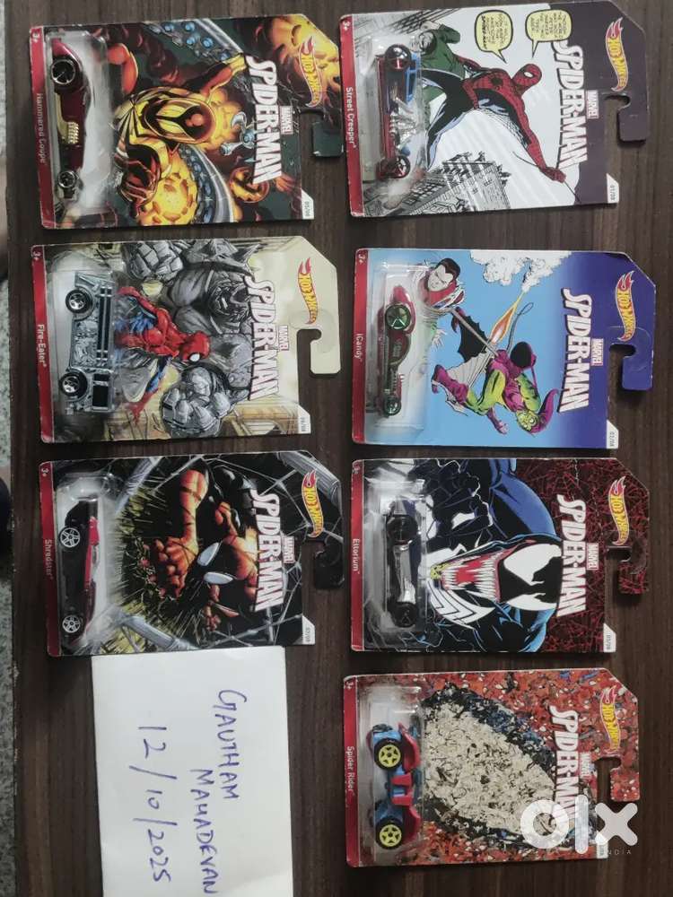 Imported Hot wheels - Marvel Spider-Man Near complete collection