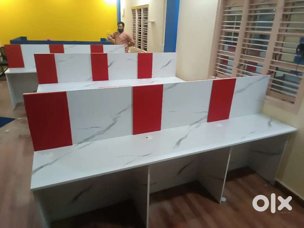 Brand New Modular Wooden Workstations with side division