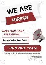 Female voice over artist
