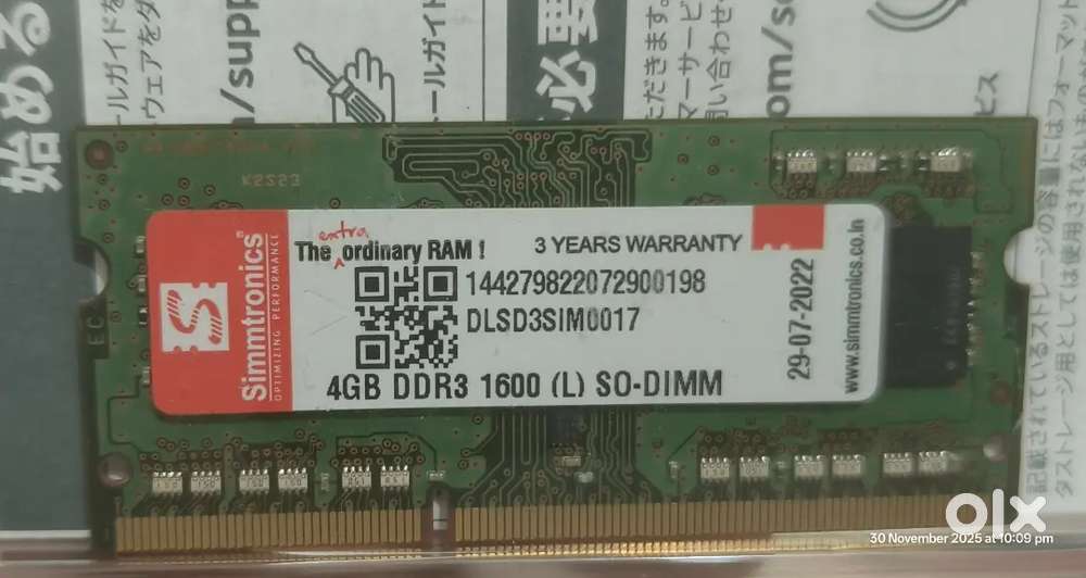RAM DDR3 4 GB for Laptop