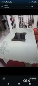 Family cot with mattress and Dining table with chairs @ 7500