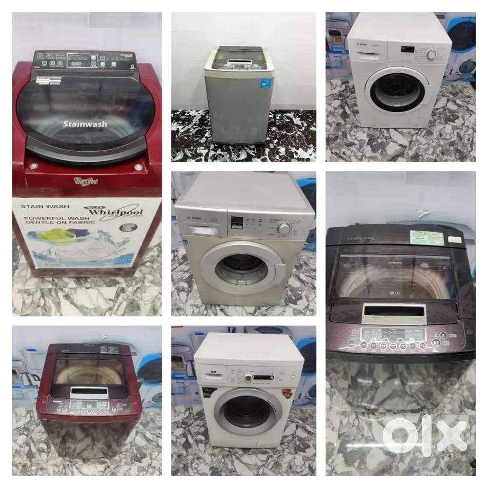 Samsung , LG , Whirlpool , Godrej , Videocon,  Haier All types of W/M