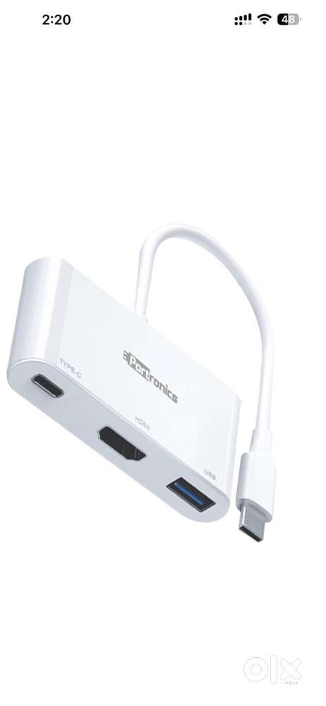 Portronics HDMI Cable and Type-C Hub Combo