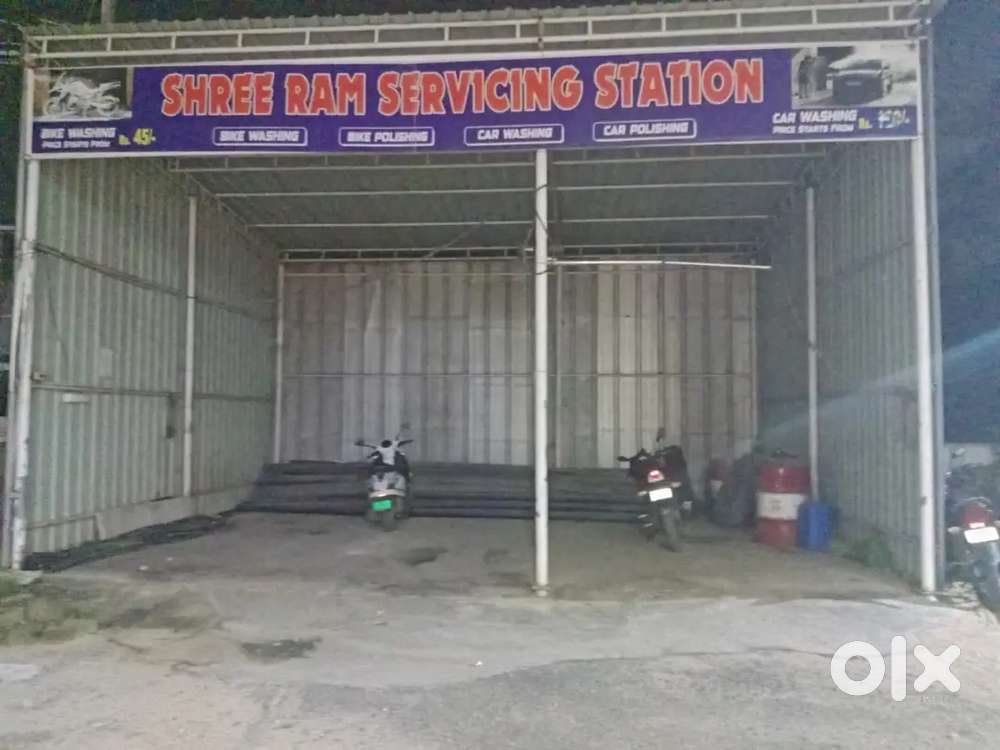 Spacious Car & Bike Service(washing) Shed Available for Lease