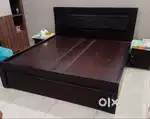 Just 2 years old double bed king size with storage