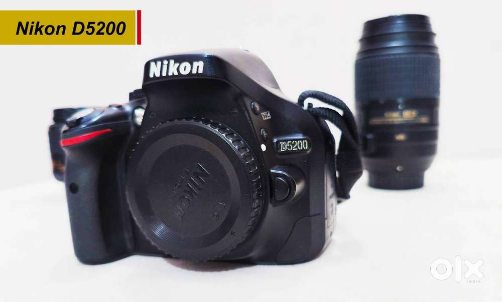 Nikon D5200 DSLR (18–55mm + 55–300mm) — Like New Condition, Full Acces
