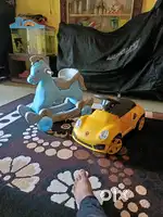 Toy horse and car