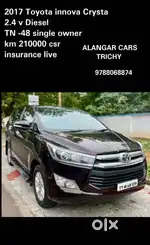 Toyota Innova Crysta 2.4 V 8 STR, 2017, Diesel