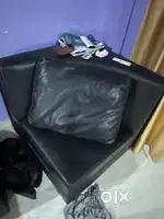 Black leather Sofa