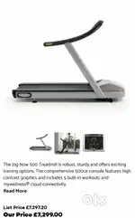 Technogym treadmill jog500 model