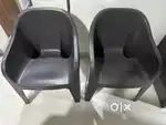 2 Plastic Chairs in Good Condition – Comfortable & Durable