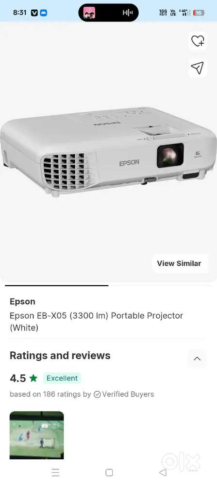 Epson x05 projector
