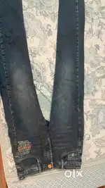 Single used jeans