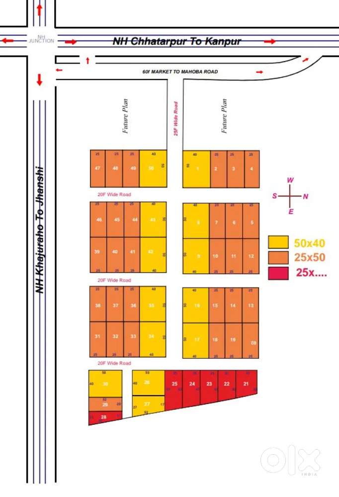 Plots Are Available For Residential Purpose Near Mahoba Road
