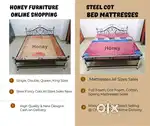 Steel Cot Beds Mattress Shop now online.