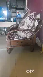 Sofa cum Bed (Baida pattern) with matress and pillows