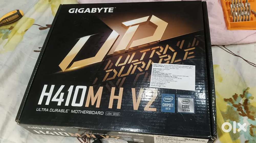 Gigabyte H410 M V2 Motherboard gaming, professional work also,