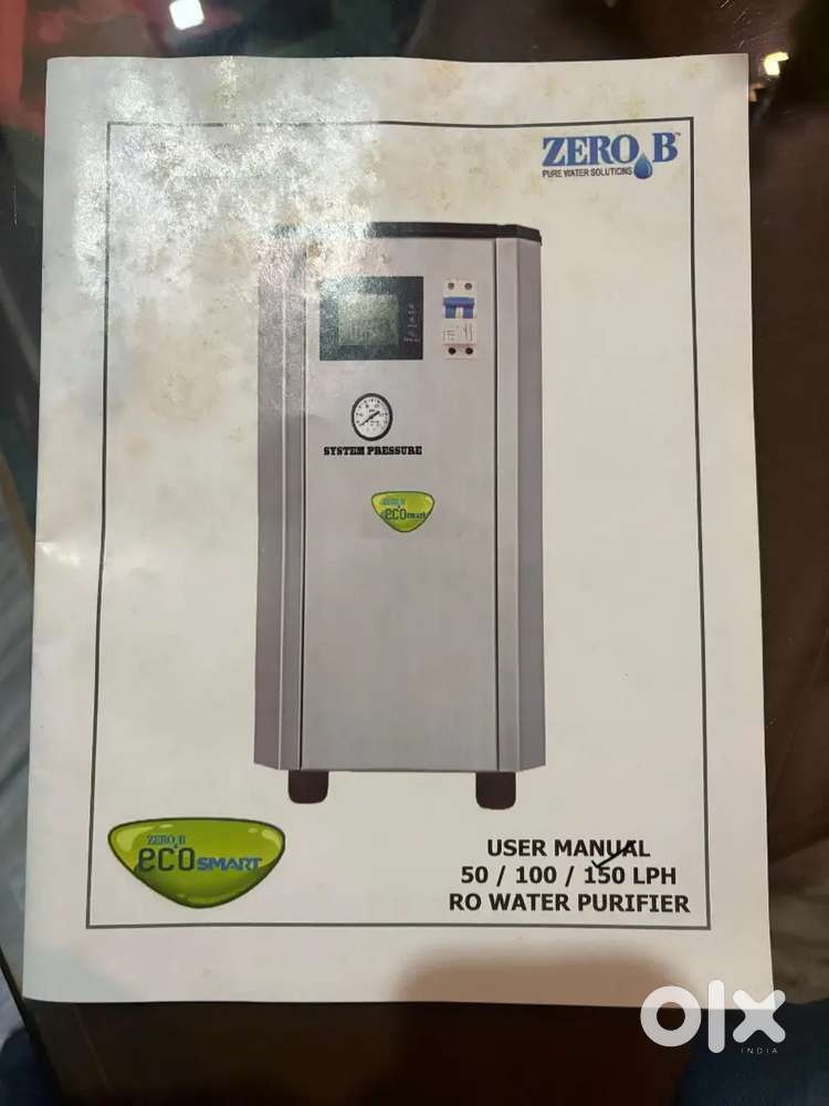 ZERO B ADVANCE HIGH RECOVERY RO 150 LPH NEW MACHINE