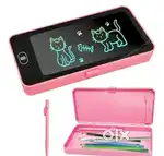 LCD Writing Tablet Pencil Box, Drawing Board Case with Erase Button,