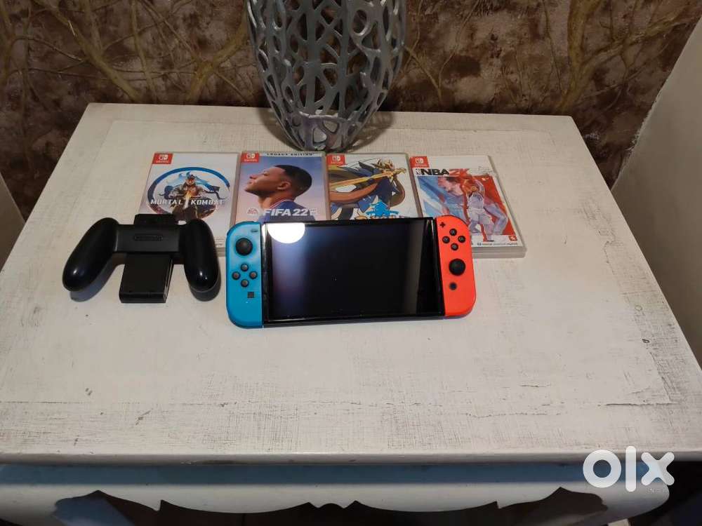 Nintendo switch oled with games
