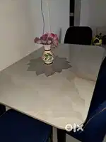 Marble Dining With Four Royal Chairs on urgent Basis
