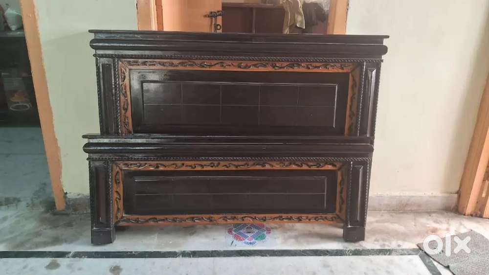 Wooden bed & Computer Tables