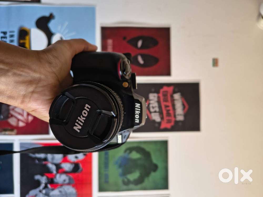 Nikon D3400 with two lenses, bag, battery, SD card, all good condition