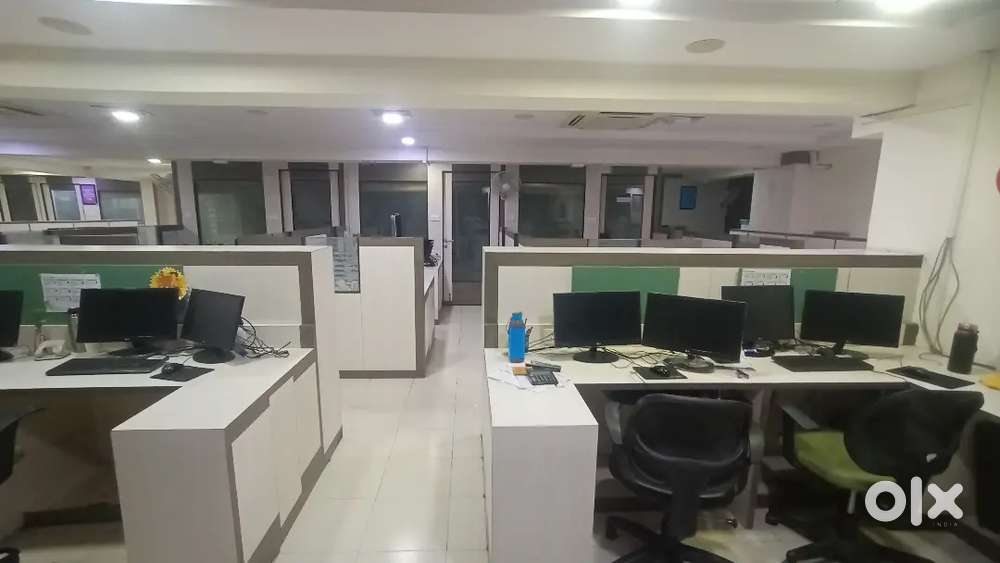4500sqft 60ws 5 cabin office for rent at alkapuri