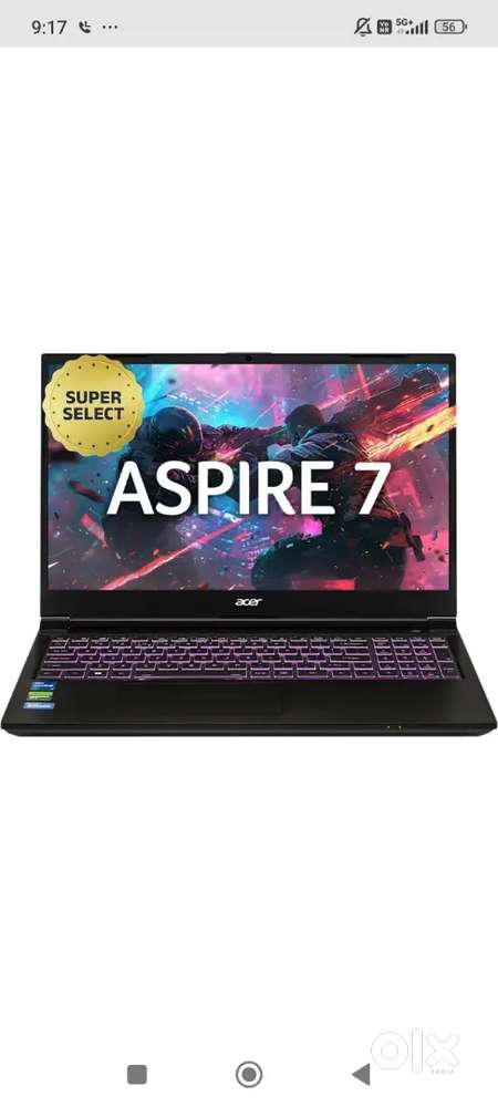 Acer Aspire 7 i5 13th Gen 16GB RAM 512GB
SSD RTX 3050 4 Months Old