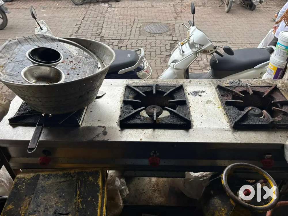 Stainless steel 3 burner gas stove