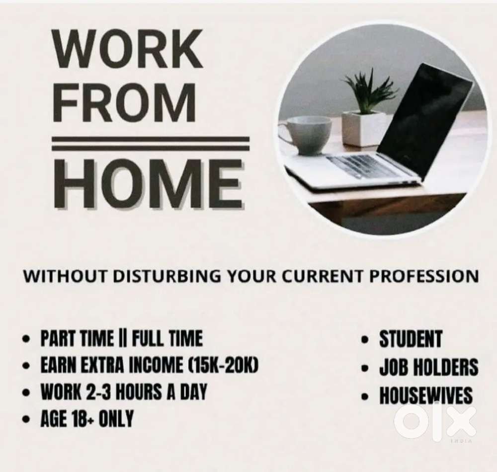 Work from home.housewife.jobprosion.students anything else