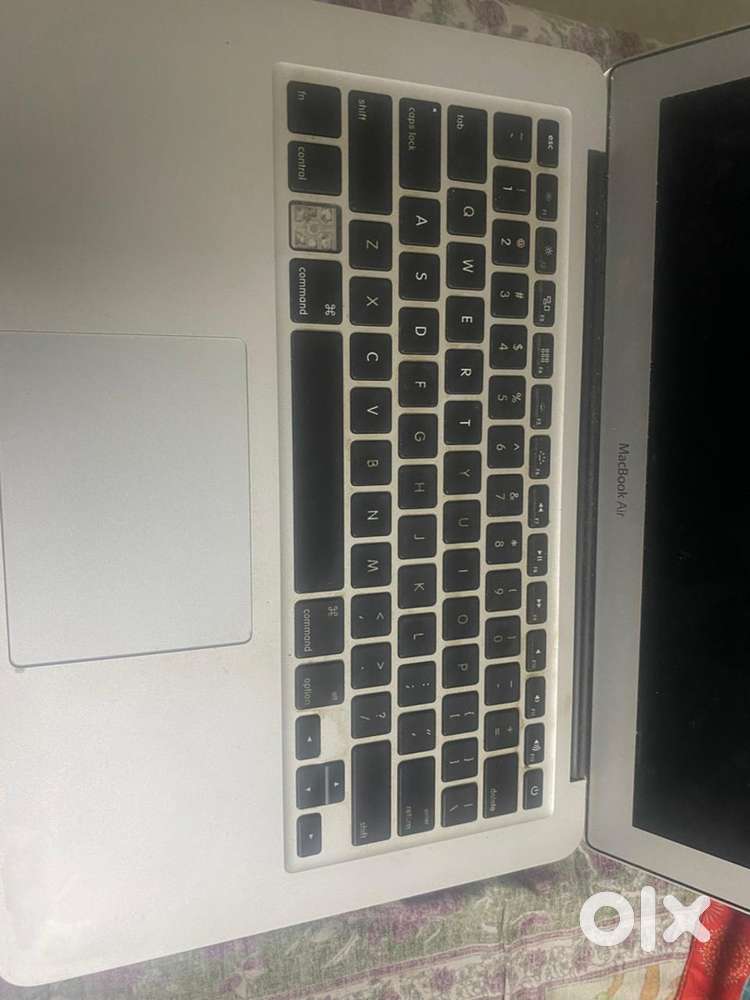 Laptop macbook air with bill