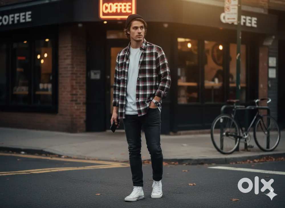 Premium casual checked shirt