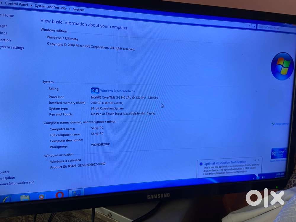 Desktop in working condition