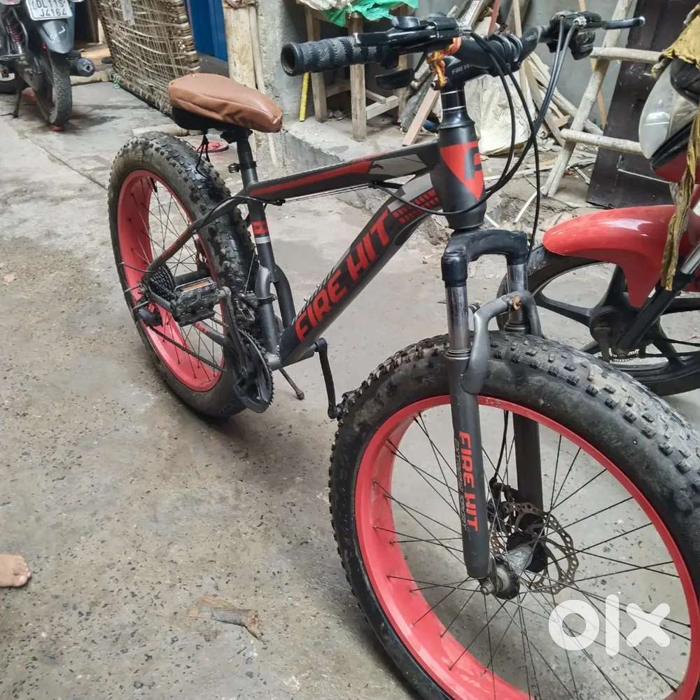 Fire hit fat bicycle , dual disk break and gear purchased date 16 feb