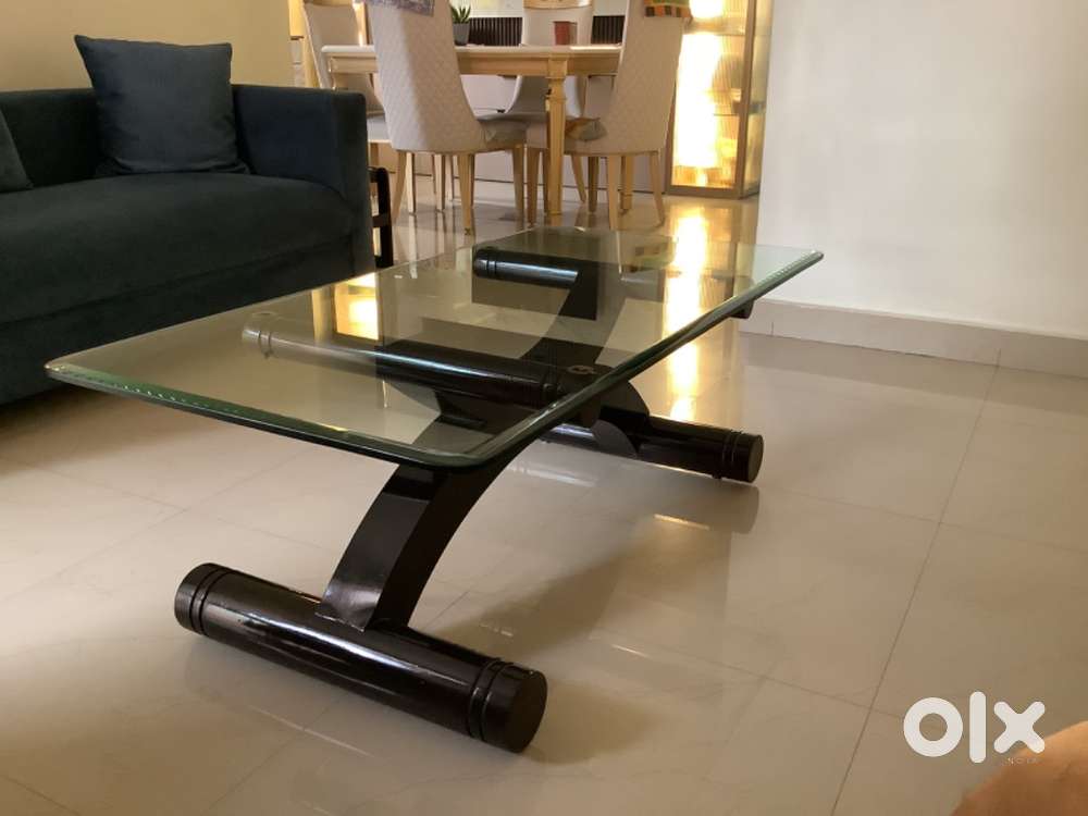 Glass top centre table living room