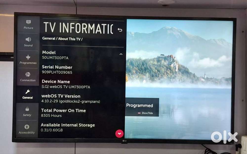 G 50UM7300PTA Condition: good Include: remote Age: 1yr old