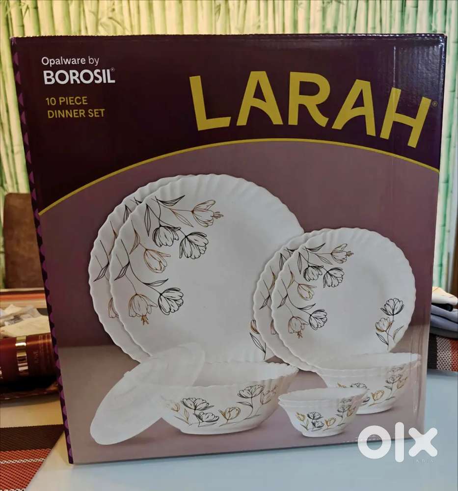 BOROSIL Larah 10pc Dinner Sets – Monoray & Jamaica, Sealed!