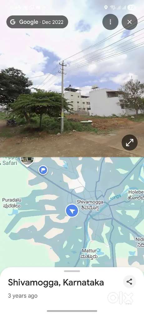 Corner south East plot 60feet wide road,