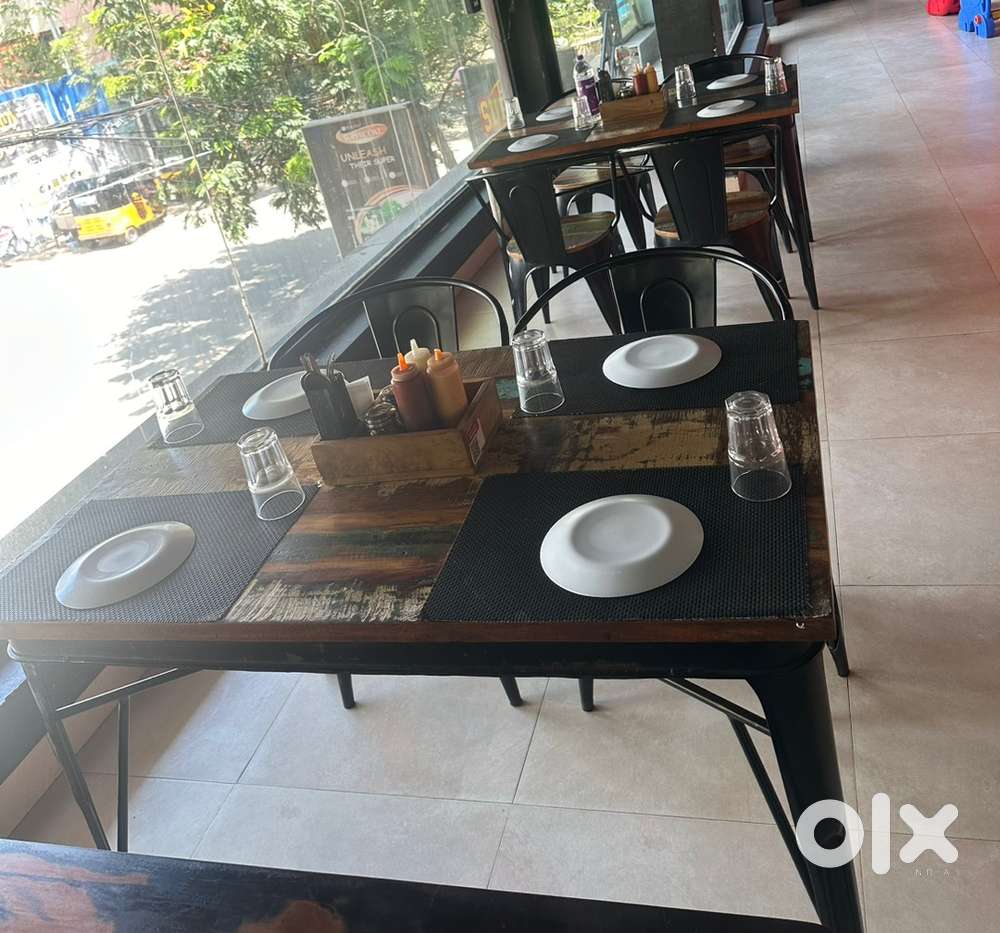 Restaurant cafe chair and table dining sets