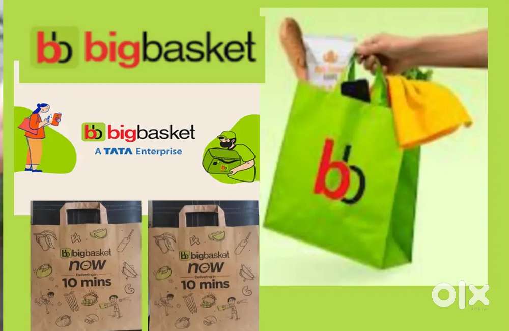 BIGBASKET GROCERY DELIVERY PARTNERS FREE JOINING EARN 45000 RS EASILY