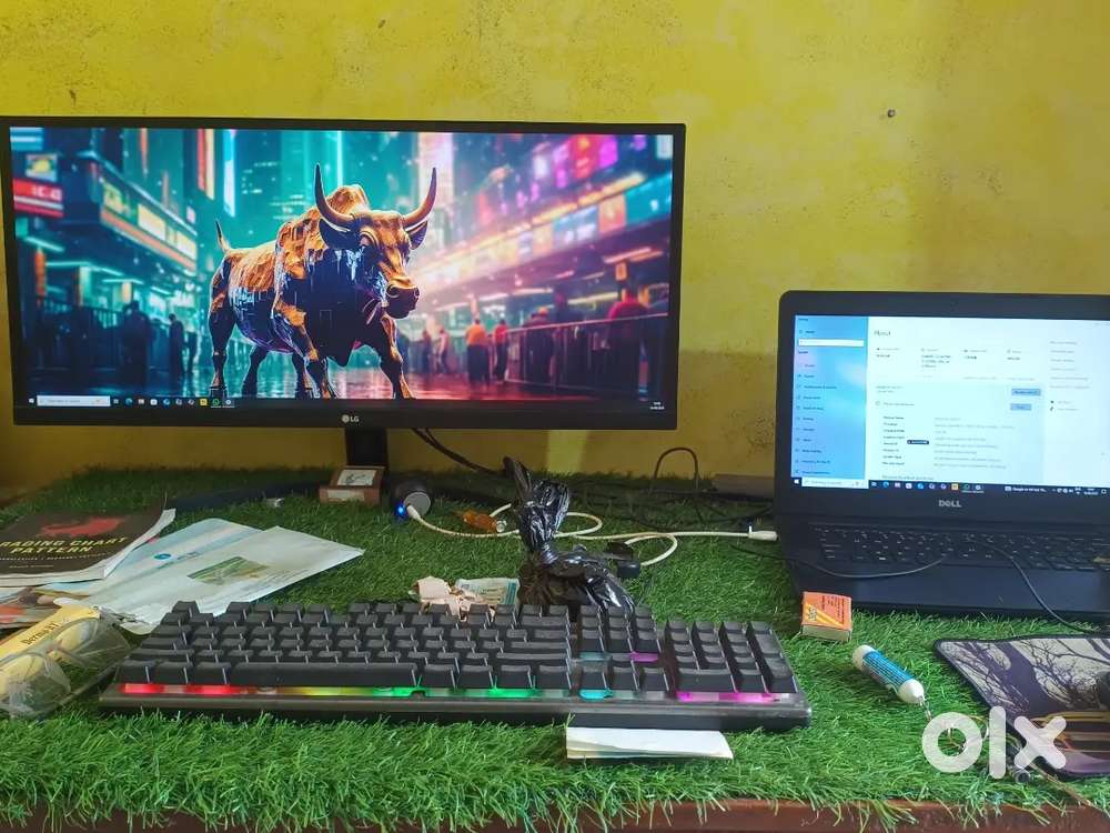 LG Monitor 32inch full setup & Dell Latitude Laptop