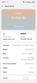 12 PRO + 5G BEST CAMERA WITH Ai featured 1 year old,
