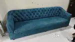 Premium Teal Blue 4-Seater Sofa in Excellent Condition