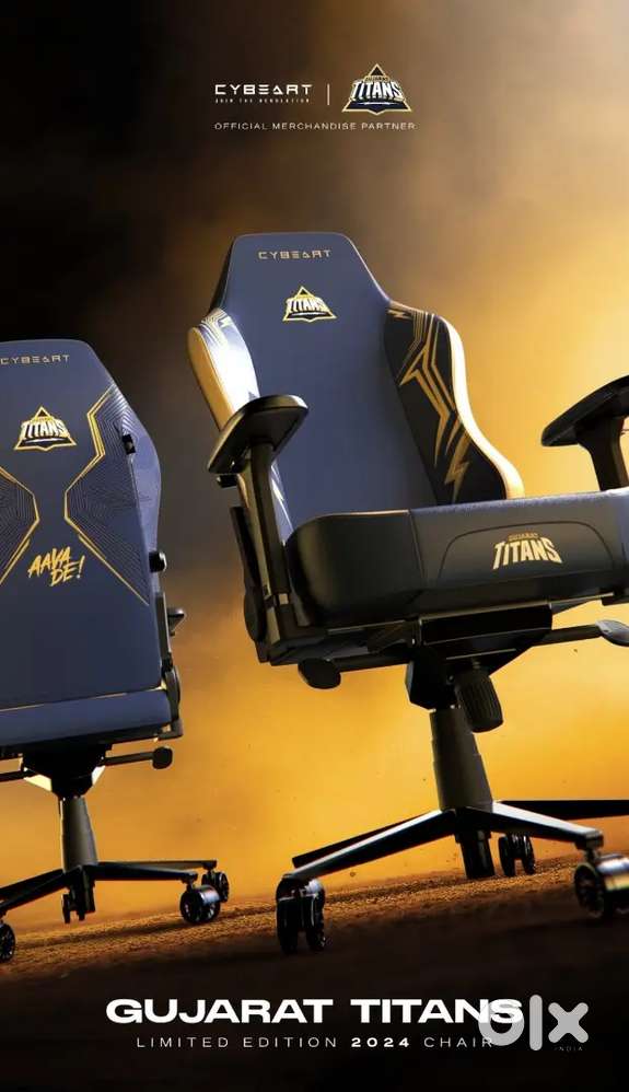 Cybeart Gujarat Titans Gaming Chair Brand new,
Premium,Limited Edition