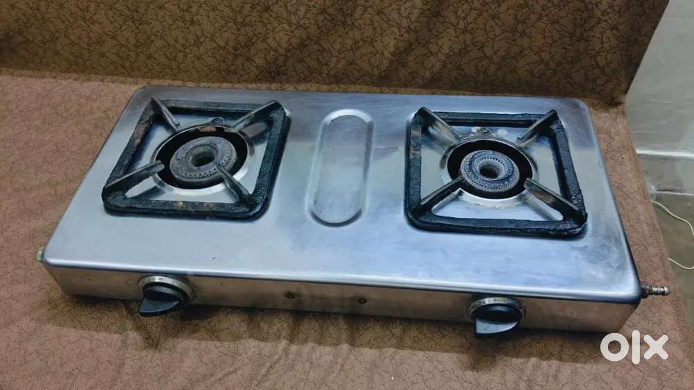 2 Burner Classic Stainless Steel Manual Gas Stove