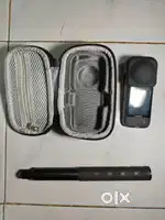 Insta 360 x3 with stick , case, rubber lens guard and 256gb sd card
