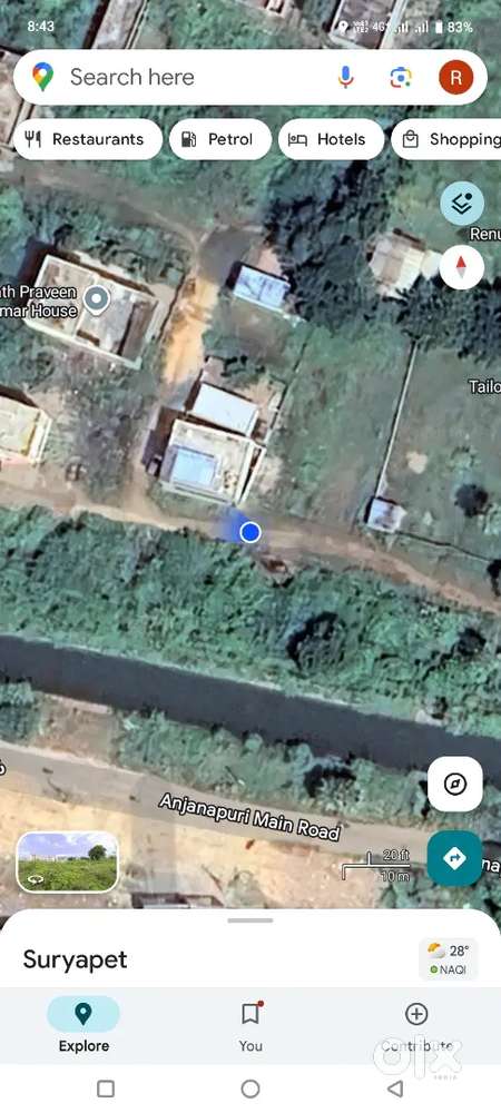 My plot for sell 242 square yards anjanapuri colony Suryapet